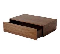 New Works - Mass Coffee Table High With Drawer, Walnut - Walnut