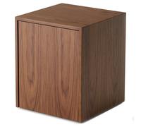 New Works - Mass Side Table With Drawer, Walnut - Walnut