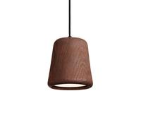 Material Pendant lamp Holz New Works-Eiche geräuchert / schwarz - 5712826201138