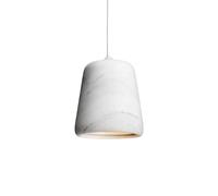 New Works Material pendant lamp White marble