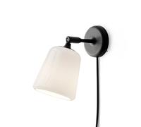 New Works Material wall lamp White opal glass