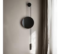 New Works mirror Rise and Shine, black, Ø 45 cm, glass