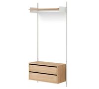 New Works - New Works Wardrobe Shelf 1 Cabinet With Drawers, Oak - Oak