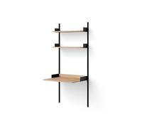 New Works Study Bookcase 1900 Oak/ Black