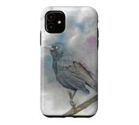 New World blackbirds watercolor bird portrait Case for iPhone 11