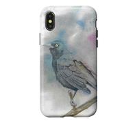 New World blackbirds watercolor bird portrait Case for iPhone X/XS