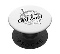 New World Country Music, Guitar, Cowboy PopSockets Adhesive PopGrip