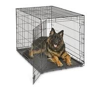 New World Newly Enhanced Single Door 121.92 cm (48-Inch) Dog Crate for Small Dog Breeds; Includes Leak-Proof Pan, Floor Protecting Feet, & New Patented Features; B48