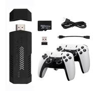 New X2 Pro Retro Game Console Stick, Android 4K Quad-Core Ultra HD TV Game Arcade with Dual Wireless Game Controllers, Plug & Play HDMI Adapter for Projector, Monitor & Home TV - 128G / 40000+Games