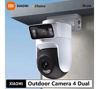 New Xiaomi Outdoor Camera 4 Dual Lens 5MP 3K HD Dual View Monitoring Panoramic Closeup Tracking IP66 Weatherproof AntiTheft - CN Add AU Adapter
