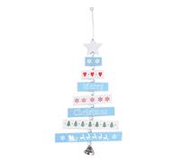 New Year 2020 Natural Wooden Merry Christmas Tree Ornament Hanging Pendant Christmas Tree Decorations