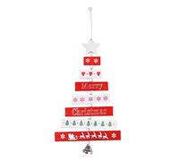 New Year 2020 Natural Wooden Merry Christmas Tree Ornament Hanging Pendant Hanging Decoration