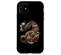 New Year 2024 Steampunk Dragon Case for iPhone 11