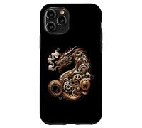 New Year 2024 Steampunk Dragon Case for iPhone 11 Pro
