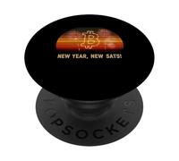 New Year 2026 Celebration Blockchain 2027 Freedom Bitcoin PopSockets Adhesive PopGrip
