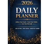 New Year 2026 Planner, Structured Daily Pages + Habit Tracking + Goal Roadmap for New Year Resolutions, Focus, Time Management & Life Planning