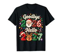 New Year 2027 Goodbye 2026 Hello Christmas Family Matching Value Graphic T-Shirt