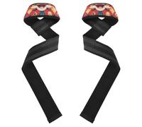 New Year Chinese Red Lift Straps 26" Anti Slip Wrist Brace for Weightlifting, Deadlifting, Exercise, Strength Training accesorios de gym