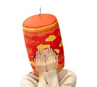 New Year Costume Hat - Soft Chinese New Year Costume Hat - Festive Supplies Accessory - Suitable for Teenagers, Son, Daughter, Family, Friends, Men, Women, Boys