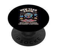 New Year Crew Funny Dance Outfit for Party Lovers PopSockets Adhesive PopGrip