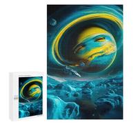 New Year Decoration: A Strange World, 1000 PCS, Wooden Art Puzzle - to Assemble, Frame And Display
