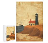 New Year Decoration - Stunning Coastal View, Displayable Picture Puzzle, 1000 PCS, for Mindful Indoor Entertainment