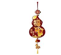 New Year Decorations Pendant, 2026 Year Of The Horse Gourd Wind Chime Pendant Multicolor New Decoration(Color2)