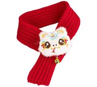 New Year Dog Scarves | Red Cat Bandana Warm Dog Scarf Pet Bandanas,Fall Winter Festive Outfit Pet Accessories for Small Medium Large Dogs Cats