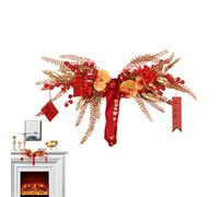 New Year Entrance Pendant - Heavy Duty Traditional, Chinese Door Hanging Home Decor Protector Red Berries Fortune, Sign Dustproof Case Spring Festival Entry | Wall Decoration Home Doors