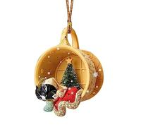 New Year Festive Party Supplies RoomCar Backpack Decoration XmasGift Christmas Tree Pendant CuteDog Animal Drop Ornament Christmas Tree Pendant Cute Dogs Animal Drop Ornament New Year Festive Party