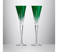 New Year Firework Green Flutes, Set of 2