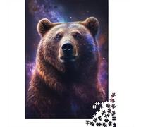 New Year Gift: Adult Jigsaw 1000 Pieces, Galactic Bear Portrait_2, 70x50cm/1000pcs