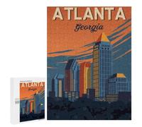 New Year Gift - Atlanta Georgia City, Challenging Puzzle for Adults, 500 PCS, with A Decorative Finished Picture