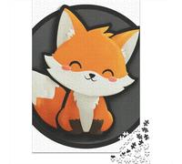 New Year Gift: Cute Fox Sticker for Kids 1000 Piece Jigsaw, 52x38cm/1000pcs | For puzzle time at home: Adult jigsaw puzzle with 1000 pieces; for shared family time or independent puzzling.
