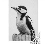 New Year Gift: Great Spotted Woodpecker 1000 Piece Jigsaw, 52x38cm/1000pcs