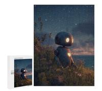 New Year Gift - Lonely Robot on A Hill, Challenging Puzzle for Adults, 500 PCS, with A Decorative Finished Picture