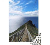 New Year Gift: Madeira Portugal Stairs 1000 Piece Jigsaw, 70x50cm/1000pcs