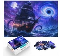 New Year Gift: Pirate Ship Vs. Kraken in Space 1000 Piece Jigsaw, 1000pcs (40x28cm)