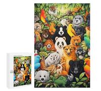 New Year Gift - Rainforest Menagerie, Adult Tabletop Puzzle, 1000 PCS - for A Rewarding Weekend Challenge