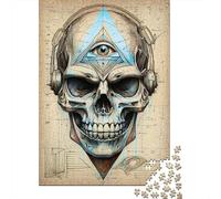 New Year Gift: Third Eye Blind Skull 1000 Piece Jigsaw, 52x38cm/1000pcs