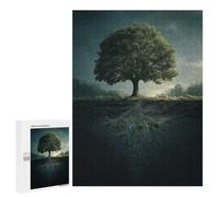 New Year Gift - Tree of Life︰ Above And Below, Challenging Puzzle for Adults, 500 PCS, with A Decorative Finished Picture