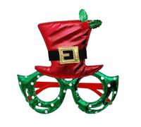 New Year Glasses Christmas Mistletoe Glasses Photo Props For Teens Adult New Year Party Celebration Supplies Christmas Bulk