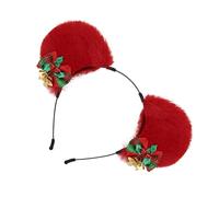 New Year Headband Photo Props Fun Headband Party Mistletoe Karaoke Party Hair Hoop Christmas Bow For Christmas Stage Fashionable Hair Accessory
