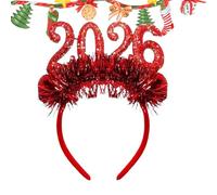New Year Headband,Tiara Photo Props with 2026 Number | New Year Eve Costume Hair Accessories | for Adults Women Christmas Birthday Festive Countdown Home Classroom Indoor Booth