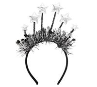 New Year Headbands 2026 | 2026 Gold Silver Sparkly Star Headwear Tiara with Sequin Headband for Party | For Christmas Eve, Birthday Party, Office, School, Costumes f
