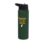 New Year Hope Change Planting Seeds of Hope Stainless Steel Insulated Water Bottle