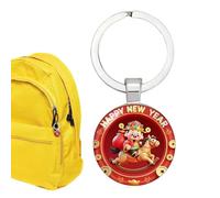 New Year Keyring | 2026 Chinese Success and Lucky Symbol, Year of the Horse 2026 Key Ring | For Wealth Purse Car Office Travel Festival Holiday Family Worker Driver Collector