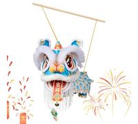 New Year Lantern Making Kit-Lion Dance Festive Decoration,Spring Festival Decor Lantern,for Party Restaurant Performance Parade Living Room Bedroom Study Craft Lovers Balcony