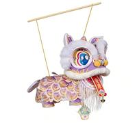 New Year Lantern Making Kit-Lion Dance Festive Decoration,Spring Festival Decor Lantern,for Party Restaurant Performance Parade Living Room Bedroom Study Craft Lovers Balcony