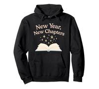 New Year New Chapters Cozy Reading for Book Lovers Pullover Hoodie